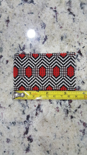 Art# K1  3.5 inch Original Kayapo Traditional Peyote stitch Glass Beaded Bracelet from Brazil.