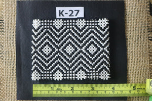 Art# K27  3.5+ inch Original Kayapo Traditional Peyote stitch Beaded Bracelet from Brazil.