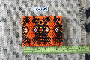 Art# K299  3.5 inch. Original Kayapo Traditional Peyote stitch Beaded Bracelet from Brazil.
