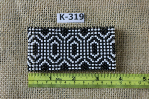 Art# K319  3.5+ inch. Original Kayapo Traditional Peyote stitch Beaded Bracelet from Brazil
