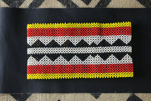 Art# K333  6 inch. Original Kayapo Traditional Peyote stitch Beaded Bracelet from Brazil