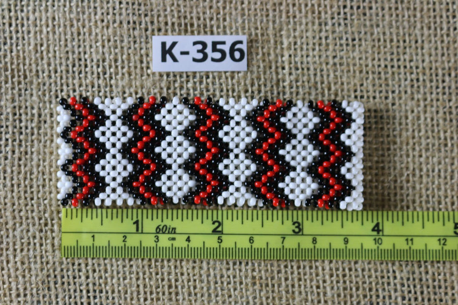 Art# K356  3.5+ inch. Original Kayapo Traditional Peyote stitch Beaded Bracelet from Brazil